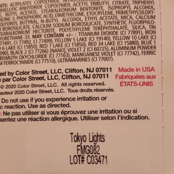 Color Street Green and White Nail Polish Strips - Picture 7 of 11